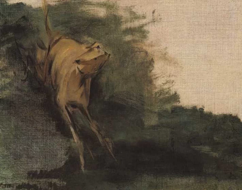 143-Édouard Manet, Il levriero, 1871  